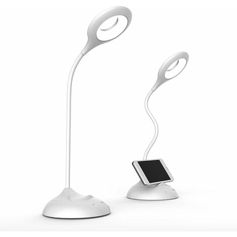 Generic Mini Lampe de Bureau LED Rechargeable Flexible, Veilleuse LED  Lumière , 3 Niveaux de luminosité à prix pas cher