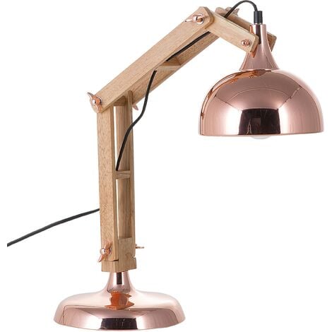 Lampe de bureau moderne de couleur cuivre