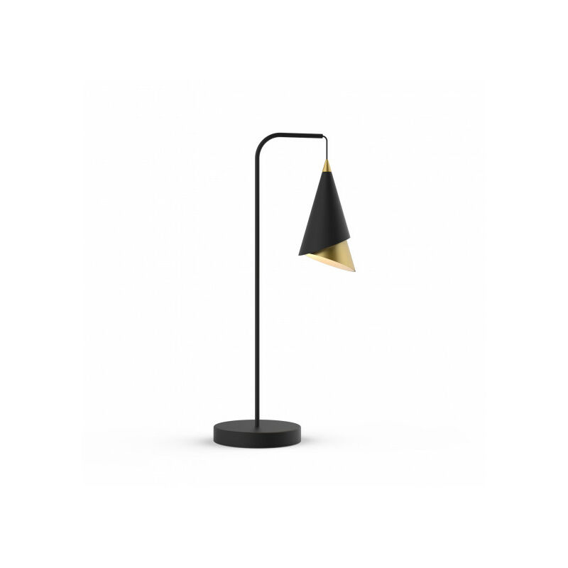 Lampe de bureau moderne Raalto Noir, doré - Doré