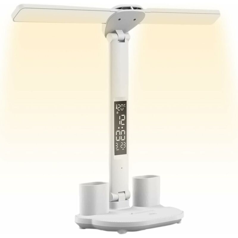 Aougo - Lampe de Bureau Multifonctionnelle Lampes de bureau réglables pour bureau à domicile - Fournitures d'éclairage polyvalentes avec 3 modes de
