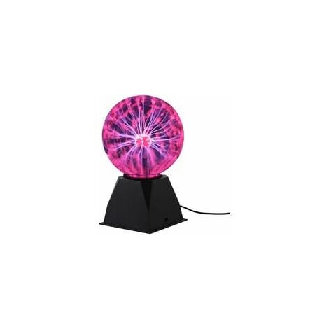 Lampe de bureau Nouveauté Verre Magique Plasma Électrique Statique Ball Light 6 Pouces Lumières de Table Sphère Veilleuse Enfants Cadeau Pour Magic Plasma Lightning Nuit Lampe (Taille : 6 Inch) LangRa