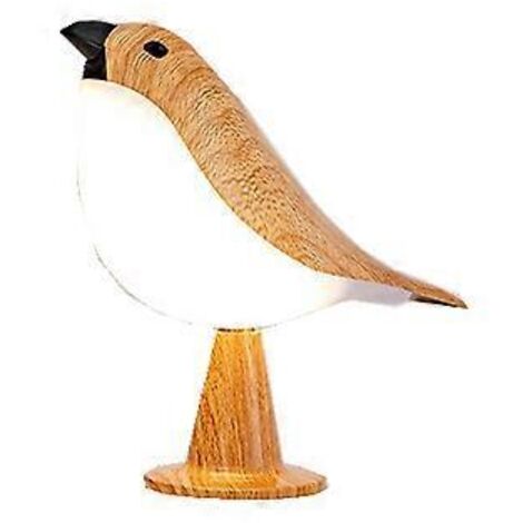 Lampe de bureau petit oiseau, lampe de table rechargeable sans fil