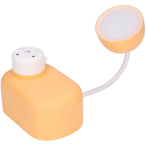 Lampe de bureau pliable orange, éclairage LED portable flexible pour chambre, étude et bureau.