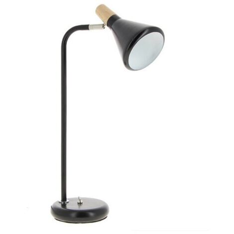 Lampe de Bureau pour Ampoule E14 H.49cm - Noir - SILUMEN