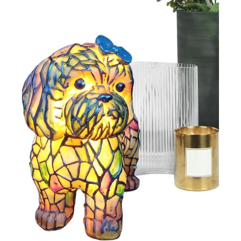 Lampe de bureau pour chien, lampe à chiot,Lumière de nuit en