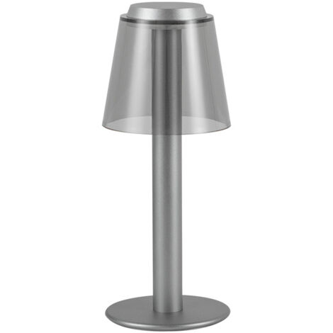 Lampe de bureau rechargeable tout en aluminium USB lampe de bureau de restaurant créative minimaliste moderne lampe de chevet lumière d'ambiance veilleuse