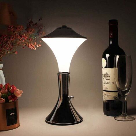 Lampe de bureau sans fil, portable et rechargeable, avec interrupteur, adaptée aux lieux extérieurs tels que les cafés et les bars.