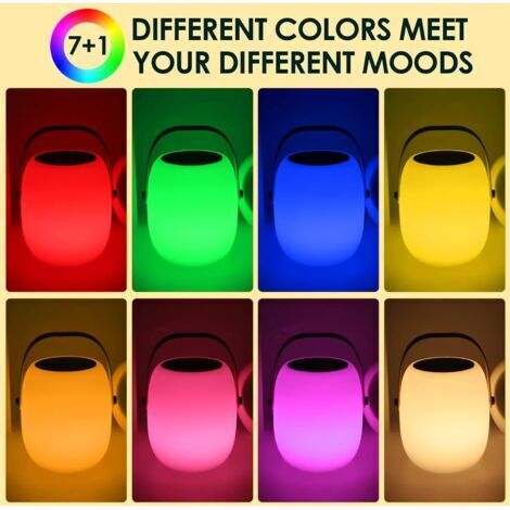 Lampe de bureau sans fil rechargeable, LED RGB portable, adaptée à une utilisation intérieure et extérieure, avec mode bougie vacillante, étanche IP54, livrée avec télécommande (lampe solaire) [Classe