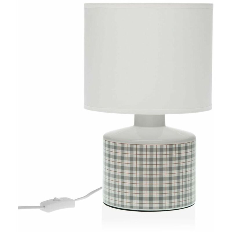 Bigbuy - Lampe de bureau Versa Camy Carreaux Céramique (22,5 x 35 x 22,5 cm)
