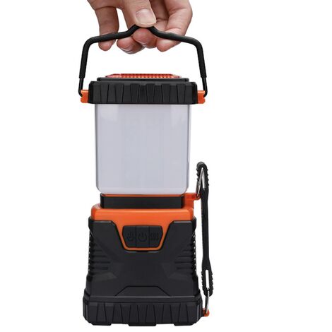 Lampe de camping à LED, puissante lampe de camping 1000lm, luminosité réglable, lampe de camping étanche, adaptée au camping, à la pêche, à la randonnée Noir Orange - MSBD