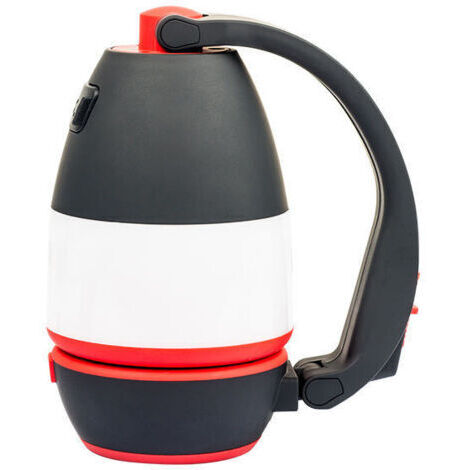 Lampe de camping à LED rechargeable, lanterne de camping à 3 modes, lampe de camping et de randonnée et lanternes de lumière de tempête, étanche （noir rouge）