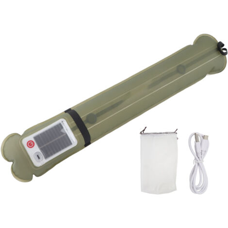 Lampe de Camping Gonflable Solaire USB avec Aimants Puissants, Pliable et Portable pour Extérieur