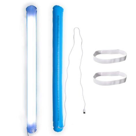 Lampe de Camping Gonflable USB, Tube Lumineux Rechargeable Pliable pour Randonnée