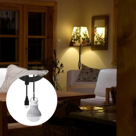Lampe de Camping LED 5W USB, 2 Packs - Lumière Portable pour Enfants, Urgence et Extérieur