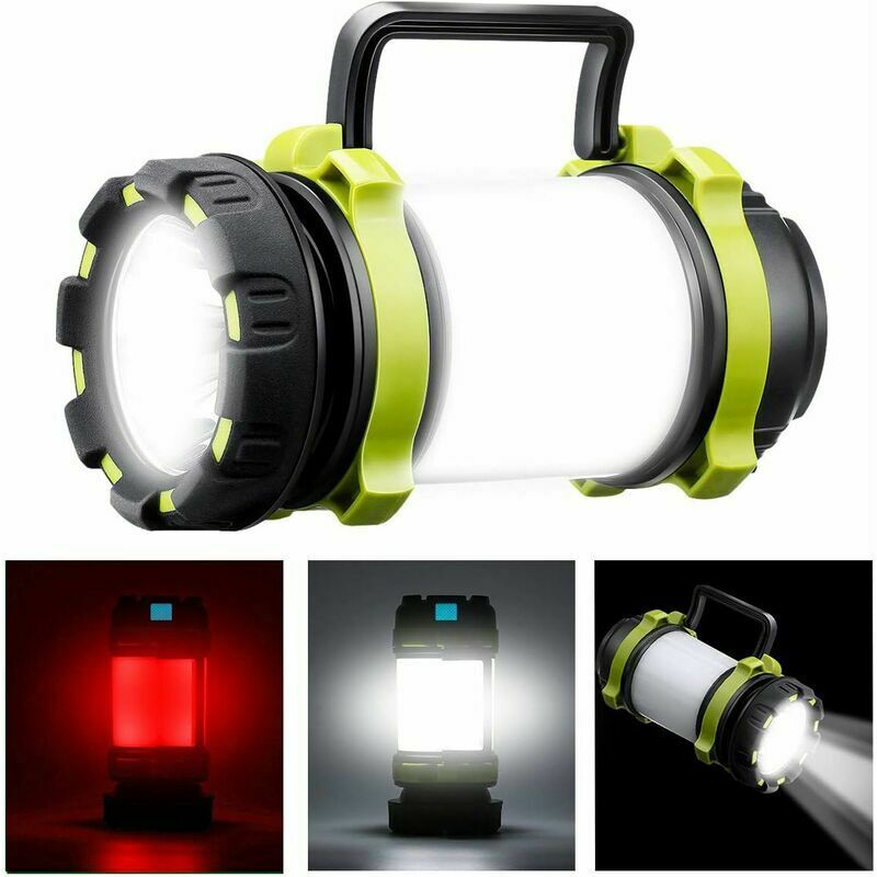 Ayyqh - Lampe de camping led rechargeable, lampe de camping super puissante de 1000 lumens, 6 fonctions étanches IPX5, convient à la pêche de nuit, à