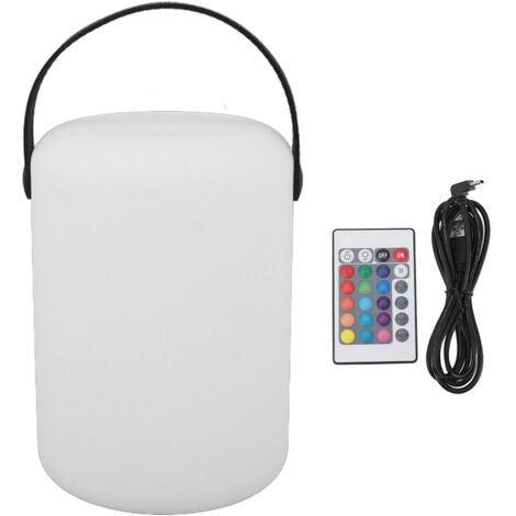 Lampe de Camping LED Rechargeable USB, 16 Couleurs avec Télécommande, Cylindrique et Portable pour Intérieur/Extérieur