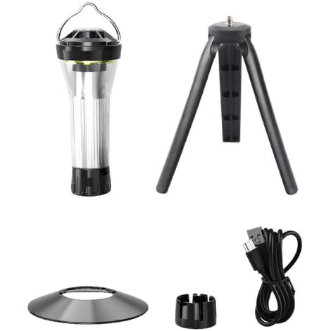 Lampe de camping magnétique à charge USB-C, lanterne LED 100 lm pour la randonnée et l'escalade