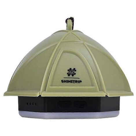 Lampe de camping portable extérieure rechargeable USB, lanterne compacte sans fil pour tente, gradation sans palier, éclairage LED nomade.