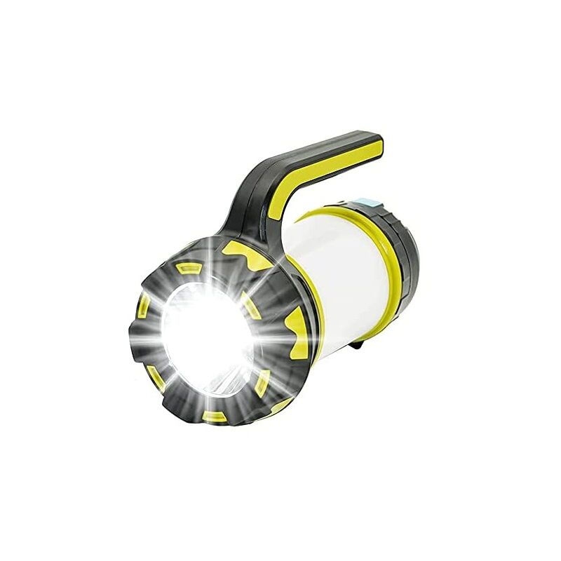 Lampe de camping rechargeable, 6 modes d'éclairage, étanchéité IPX4, parfaite pour les ouragan, les urgences, les pannes de courant, câble USB inclus