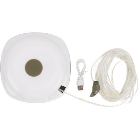 Lampe de camping rechargeable USB, LED haute luminosité, boîtier ABS, idéale pour les voyages en plein air.