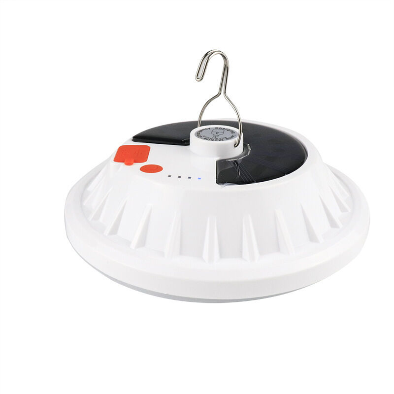 Lampe de camping solaire LED rechargeable par USB avec télécommande, lampe de camping étanche IPX7 à 5 modes