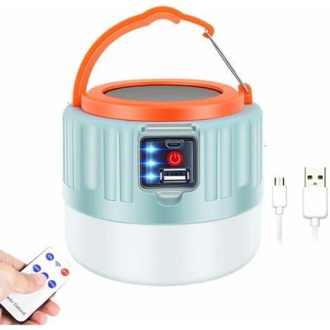 Lampe de camping solaire multifonctionnelle, lanterne de tente LED, rechargeable, pour une utilisation en extérieur. - AquaForge