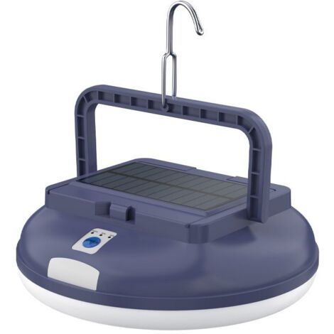 Lampe de camping solaire pour tente, lanterne de camping rechargeable avec 3 modes, 4500LM, lampe de tente suspendue étanche IPX4, 126 LED, lampe d'extérieur pour le camping, la randonnée, les pannes(