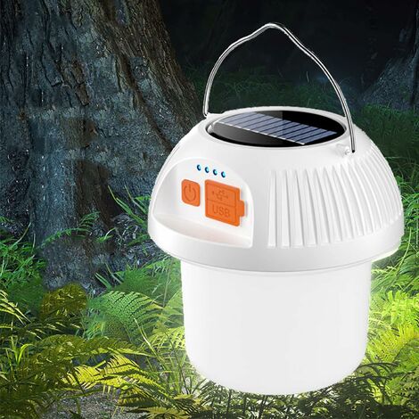 Lampe Solaire Camping Rechargeable, Lanterne Camping Rglable Lumino