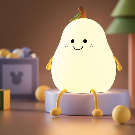Lampe de chambre d'enfant - Rechargeable par USB - Veilleuse sans fil - Pear Light