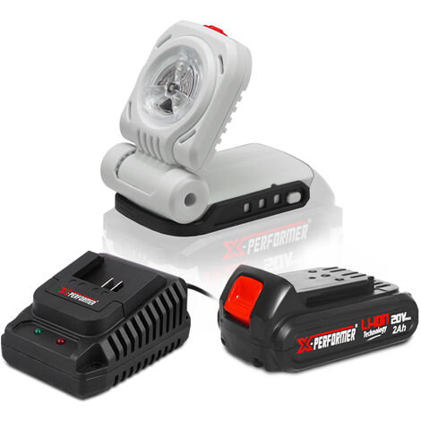 Lampe de chantier 20V max avec batterie 2Ah - X PERFORMER