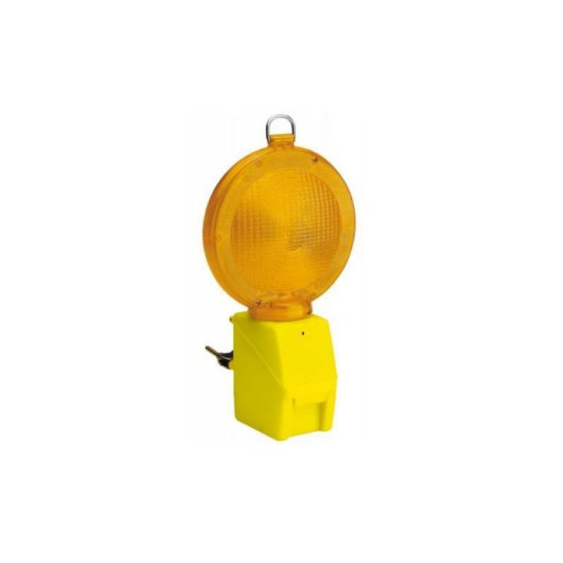 lampe clignotante de chantier led jaune 1 x 4r25 torro