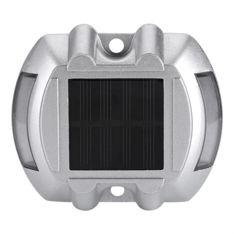 Lampe de chemin/allée extérieure étanche à 6 LED en aluminium moulé à énergie solaire (jaune)