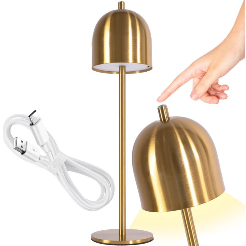 Toolight - lampe de chevet APP1360-T old gold brush