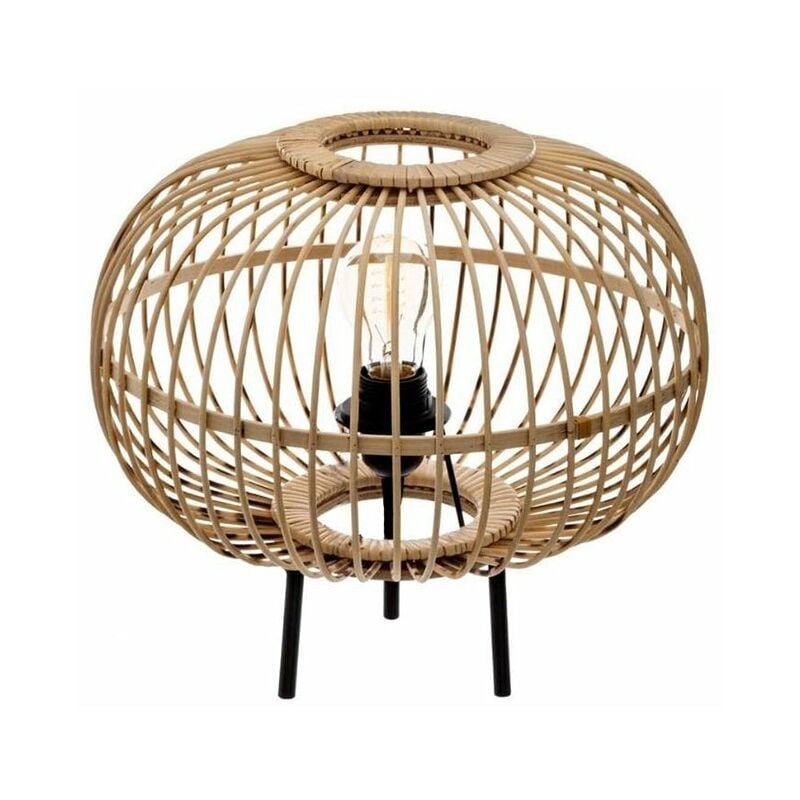Silumen - Lampe de Chevet Bambou Naturel pour ampoule E27