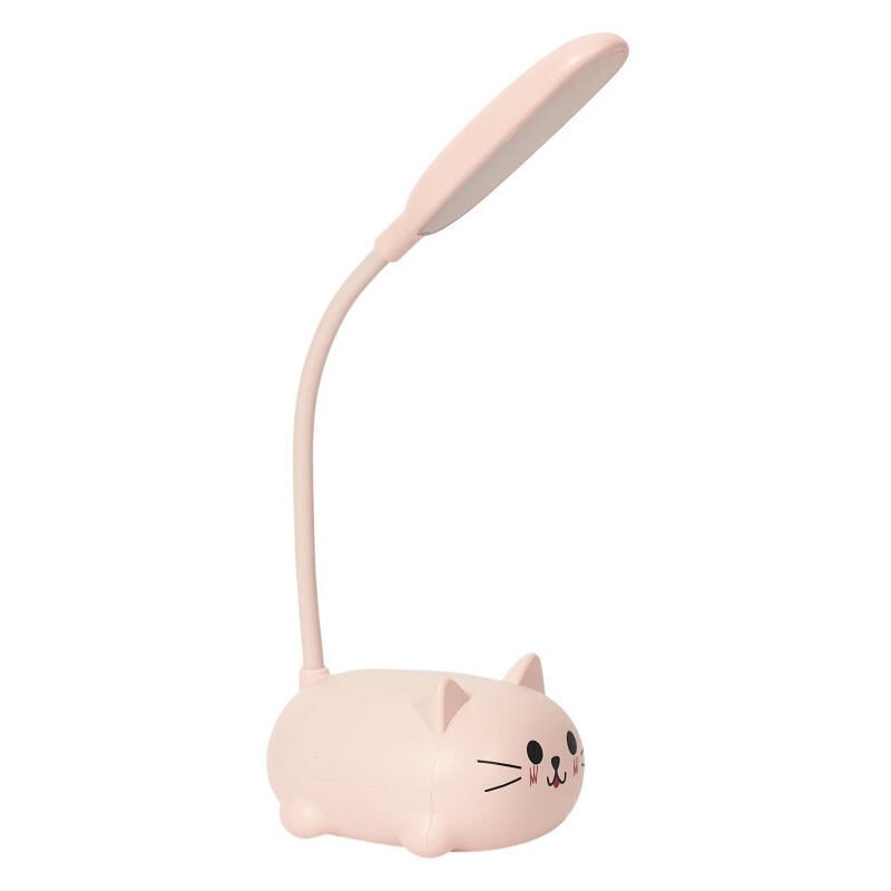 Home Deco Kids - Lampe de chevet chat - Couleur aléatoire - h 11 x l 21 x l 8,5 cm - Livraison gratuite