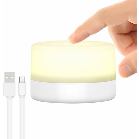 Lampe de chevet design 10 Ones, lumière de nouveauté tactile à intensité variable, veilleuse LED pour enfants, enfants adultes, lampe de lumière d'ambiance décorative pour atmosphère de bureau, chambr