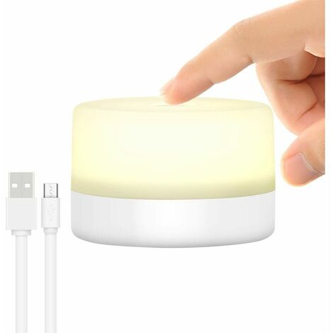 Lampe de chevet design 10 Ones, lumière de nouveauté tactile à intensité variable, veilleuse LED pour enfants, enfants adultes, lampe de lumière d'ambiance décorative pour atmosphère de bureau, chambr