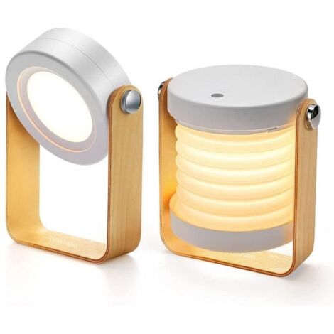 Lampe de Chevet Dimmable Night Light, Lampes de Chevet Tactile Portables, Lampe de Chevet Enfant Pliante Multifonction