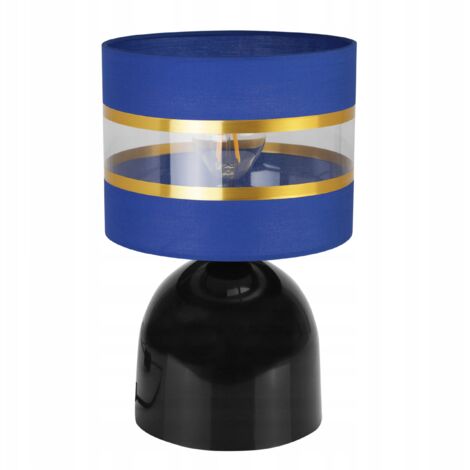 LAMPE DE CHEVET ÉLÉGANT ABAT-JOUR DORÉ 20 CM