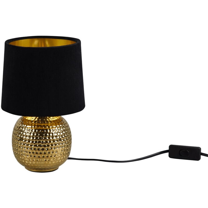 Webmarketpoint - Lampe design, Lampe de table rétro Sophia Noir en Céramique, trio