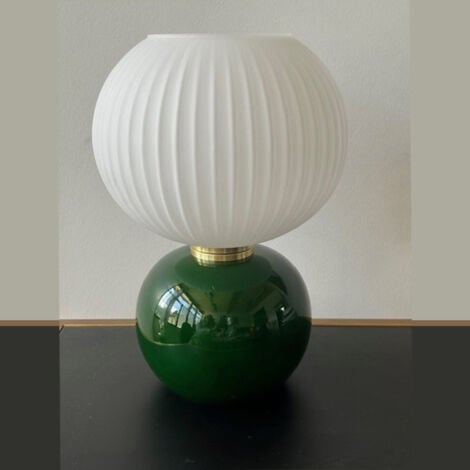 MILLUMINE Lampe de chevet en verre Adonis vert