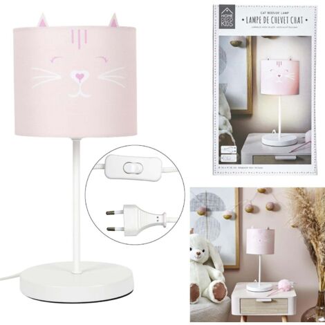 Lampe De Chevet Enfant Chat Et Ours