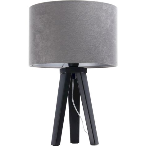 Lampe de chevet glamour 010s-013 - Noir, gris, argent