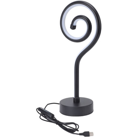 Lampe de chevet LED à intensité variable (3 couleurs), design unique, idéale pour la chambre et le salon, en aluminium, poids : environ 350 g