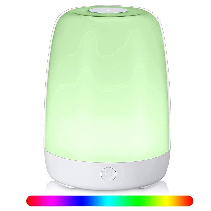 Lampe de Chevet LED à Intensité Variable - 3 Modes d'Éclairage - Capteur Tactile - Blanc Chaud