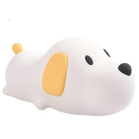 Lampe de chevet LED en silicone pour chien, lampe de nuit pour enfants, lampe d'allaitement