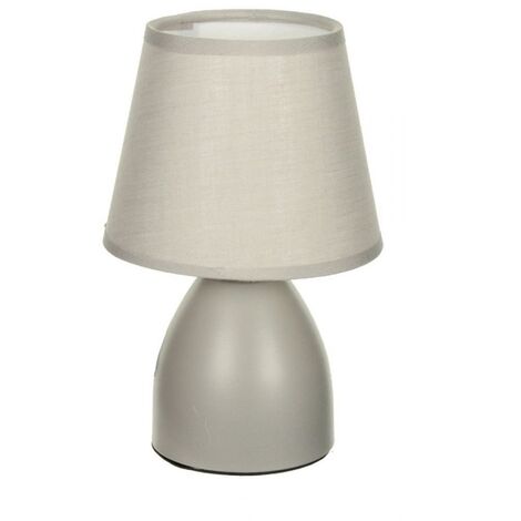 Lampe de chevet pied en métal Taupe
