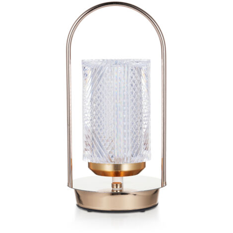 Lampe de chevet portable en cristal acrylique, veilleuse décorative pour le sommeil