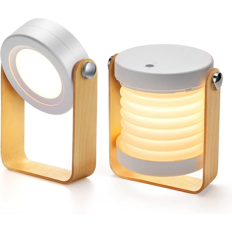 Crea - Lampe de chevet tactile réglable, lampe de chevet avec veilleuse de sécurité portable pour table de chevet