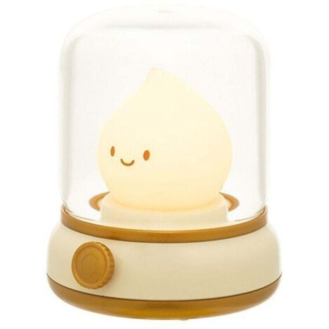 Lampe de chevet, veilleuse pour chambre et salon, lampe de chevet LED avec mode chaud et mode bougie (scintillement), lampes rechargeables USB XXW